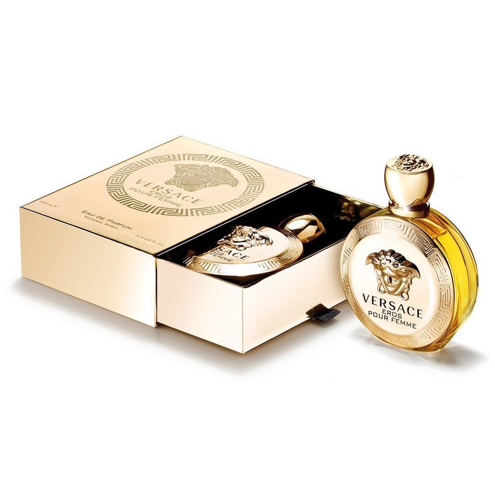 Versace Eros Pour Femme Eau de Parfum 3.4 oz fragrance bottle