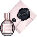 Viktor and Rolf Flowerbomb Eau de Parfum faceted pink 1.7 oz bottle with presentation box